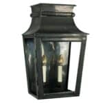 Parisienne Large 2 Light Outdoor Wall Passage Lantern Solid Brass