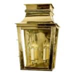 Parisienne Large 2 Light Outdoor Wall Passage Lantern Solid Brass