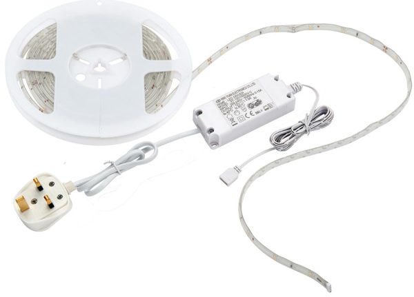 Flexline 5m Self Adhesive Warm White LED Ribbon Tape Kit