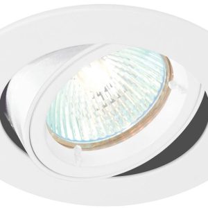Cast Gloss White 30 Degree Tilt GU10 Mains Voltage Downlight