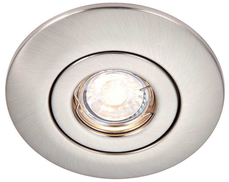 Converse Fixed Downlight Converter For Large Holes Satin Nickel