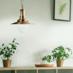 Fisherman Antique Brass Large Pendant Light Seeded Glass
