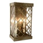 Ivy Large 2 Light Handmade Outdoor Wall Lantern Solid Brass