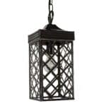 Ivy Small 1 Light Handmade Hanging Porch Lantern Solid Brass