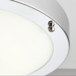Portico Cool White LED Bathroom Ceiling Light Chrome
