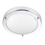 Portico Cool White LED Bathroom Ceiling Light Chrome