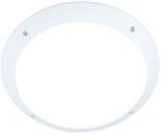 Seran Plain White 12w LED Outdoor Bulkhead Light IP65