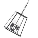 Lantern Noir Tapered 4 Light Hanging Lantern Matt Black