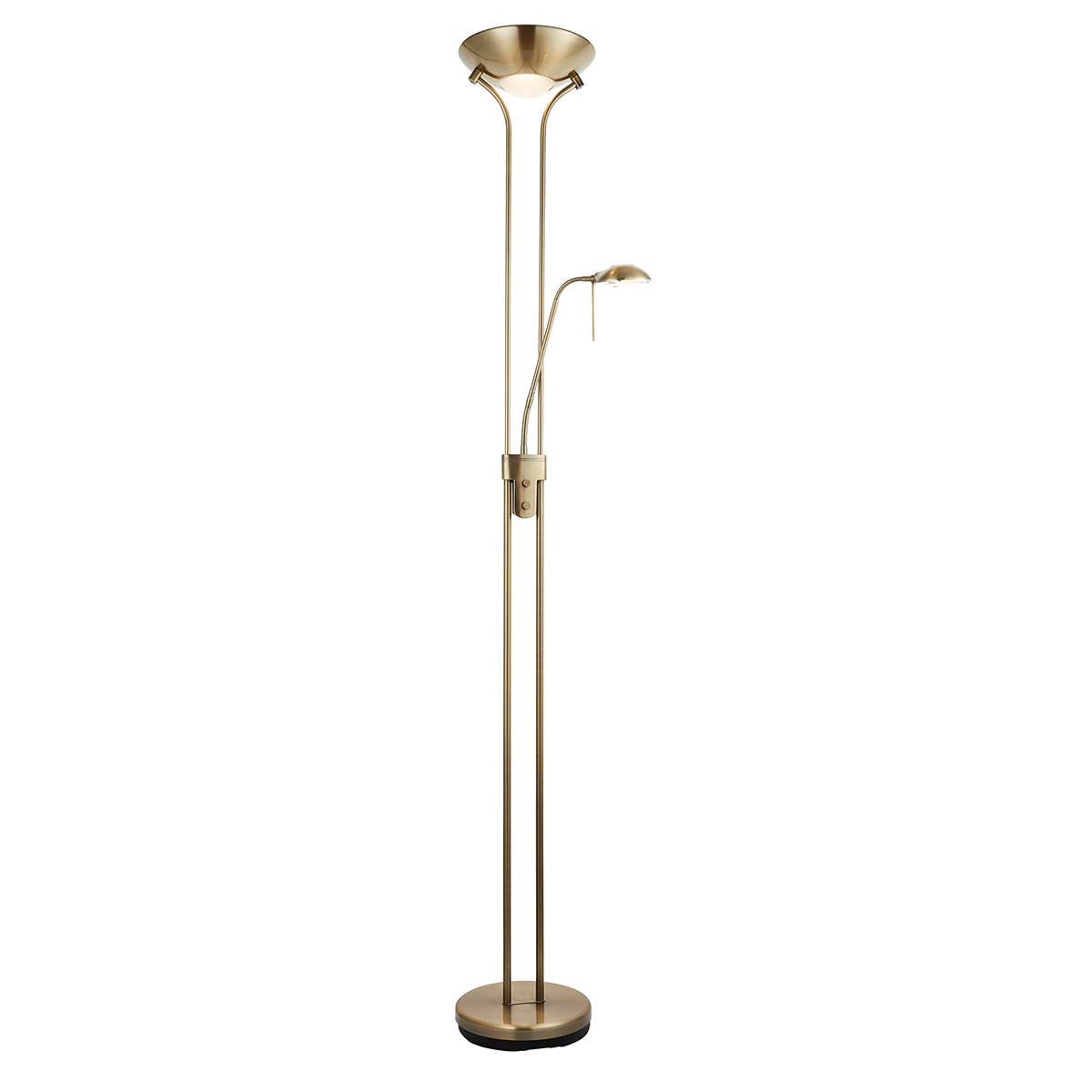 Rome Antique Brass Mother And Child Floor Lamp