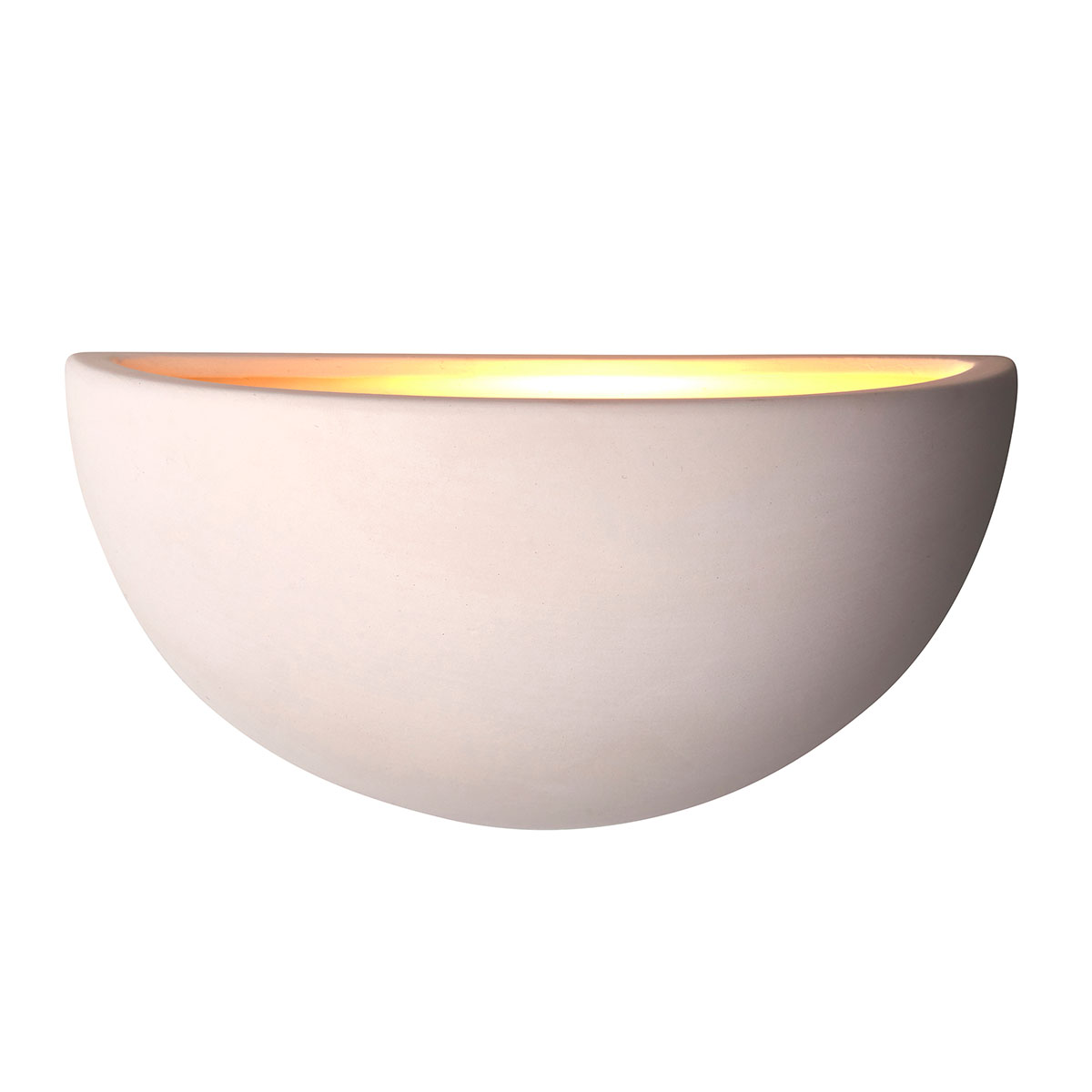 Plain Half Round Paintable Plaster Wall Washer