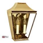 Knightsbridge 2 Light Large Passage Wall Lantern Solid Brass