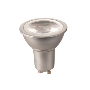 Non-dimmable Eco LED halo 5w GU10 in warm white with 38º flood beam.