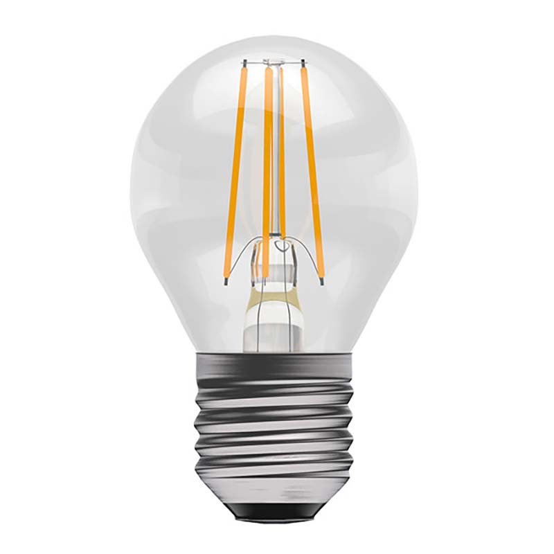 Dimmable 4w ES Filament LED Golf Ball Light Bulb 470lm Warm White