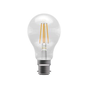 4w B22 warm white dimmable LED filament household GLS light bulb.