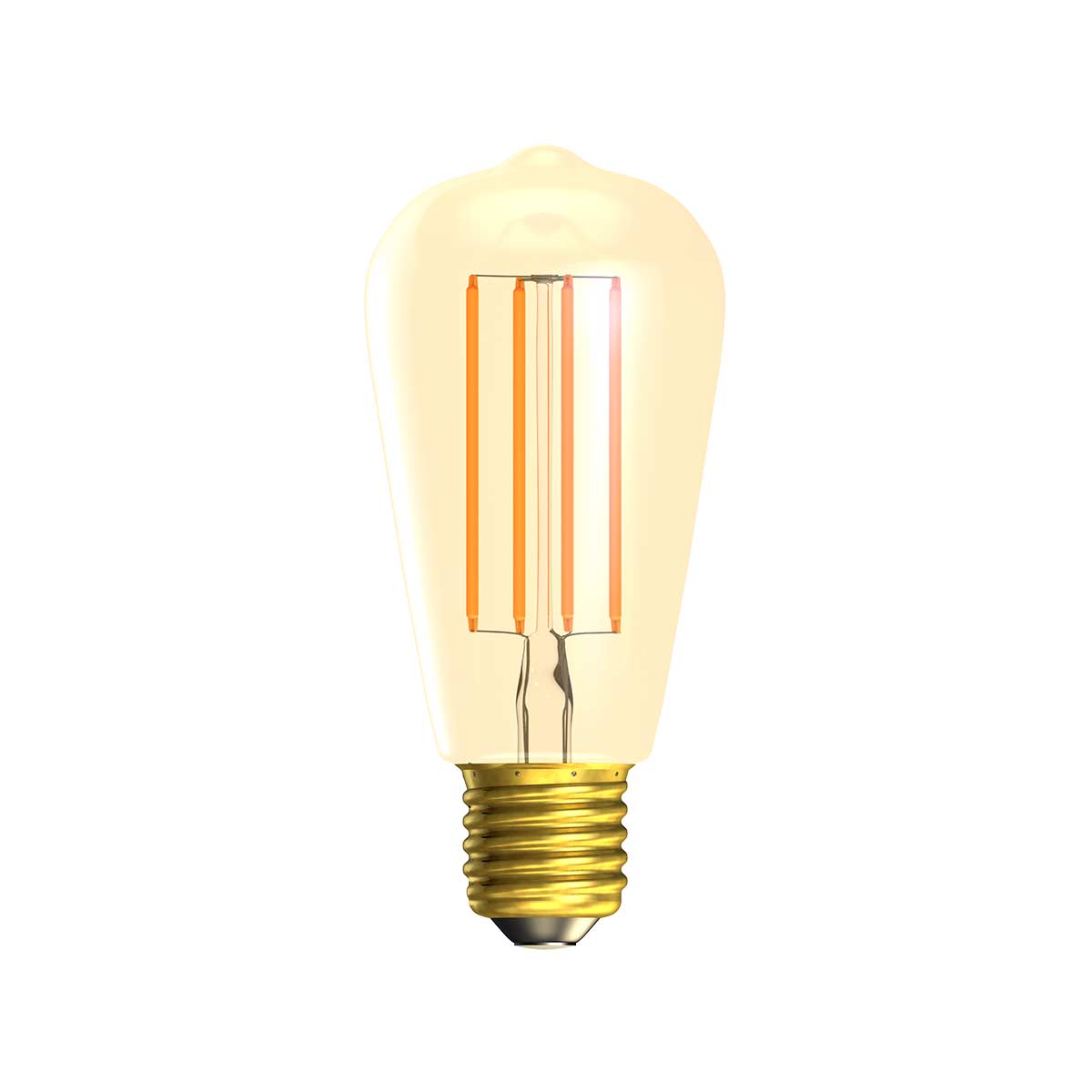 Amber 4w LED dimmable vintage squirrel cage light bulb - ES-E27.