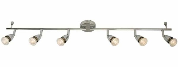 Amalfi 6 light spotlight bar polished chrome