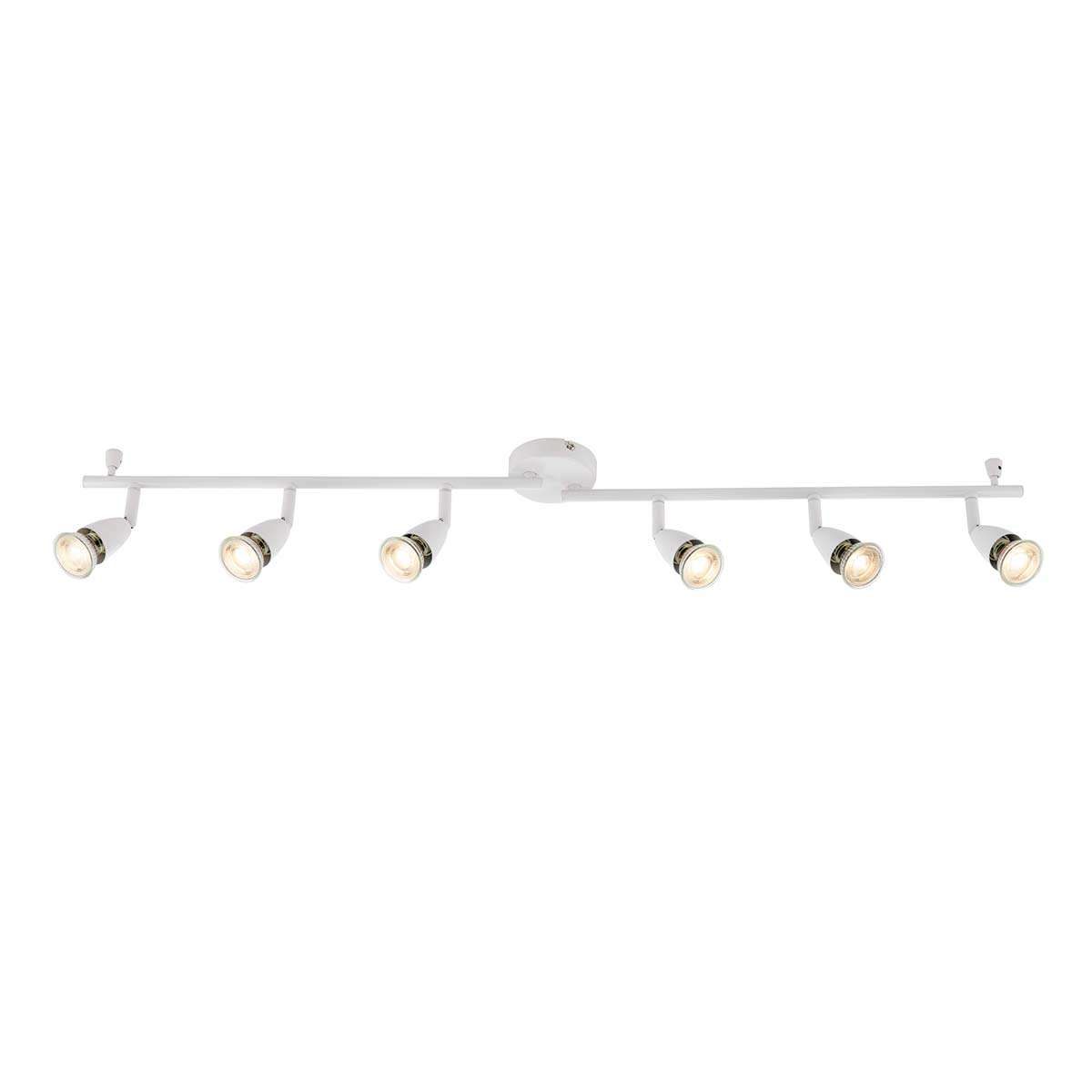 Amalfi Modern 6 Light Ceiling Spotlight Bar Gloss White