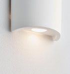 Crescent 2 Light Warm White LED Paintable Plaster Wall Washer