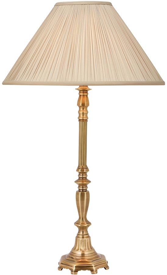 Asquith Victorian Cast Brass Table Lamp With Beige Shade 63796 Asquith Victorian Cast Brass Table Lamp, Victorian Style Table Lamps Uk