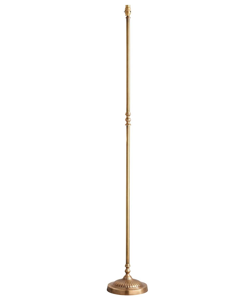 Fitzroy Georgian Style Solid Brass Spindle Floor Lamp Base