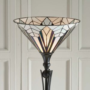 Astoria Tiffany floor lamp uplighter shade closeup
