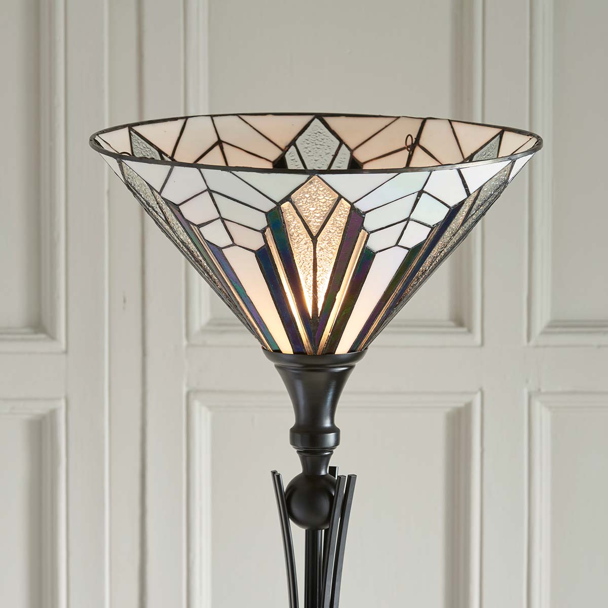 Astoria Tiffany Floor Lamp Uplighter Art Deco Design