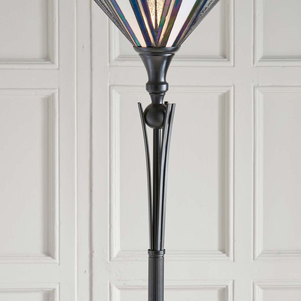 Astoria Tiffany Floor Lamp Uplighter Art Deco Design 63933