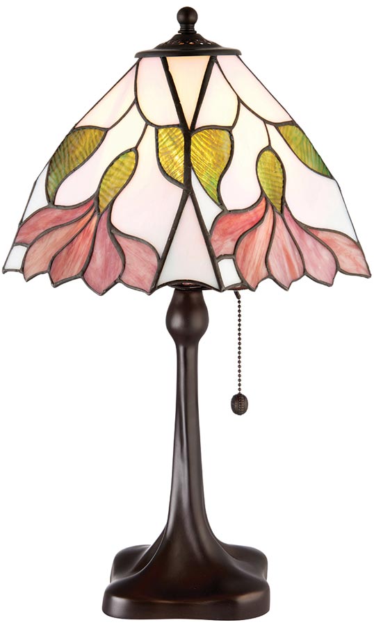 Botanica Medium Floral 1 Light Traditional Tiffany Table Lamp
