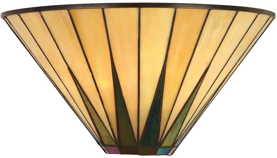 Dark Star Tiffany Wall Light Art Deco Design