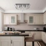 Hanna Square 6 Light Flush Crystal Ceiling Light Chrome