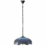 Blue Dragonfly Medium 3 Lamp 41cm Tiffany Pendant Light