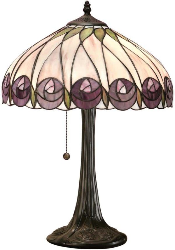Hutchinson Mackintosh Rose Medium Tiffany Table Lamp