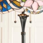 Sullivan Large Floral Tiffany Floor Lamp Standard