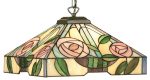 Willow Medium Tiffany Rose Pendant Light Mackintosh Style