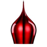 Vibrant 26cm Single Light Ceiling Pendant Red