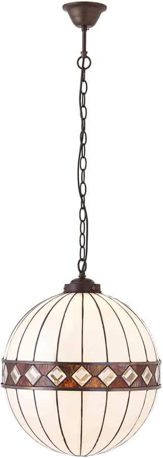 Fargo Medium Art Deco Style Tiffany Globe pendant Light