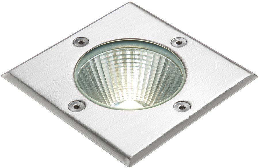 Ayoka 109mm Square Stainless Steel LED Walkover Light IP67