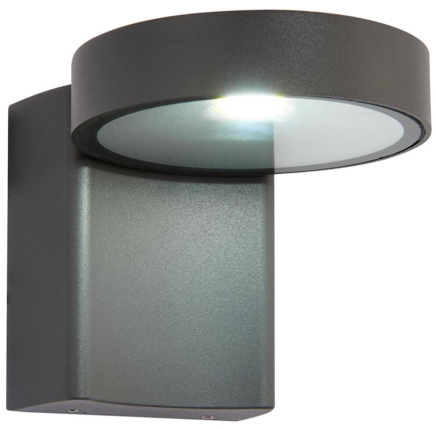 Oreti Modern Anthracite 10w LED Outdoor Wall Light IP44
