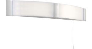 Onan LED bathroom mirror light with pull switch shaver socket IP44