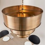 Morad Stunning 3 Tier Pendant Light Antique Brass Plate