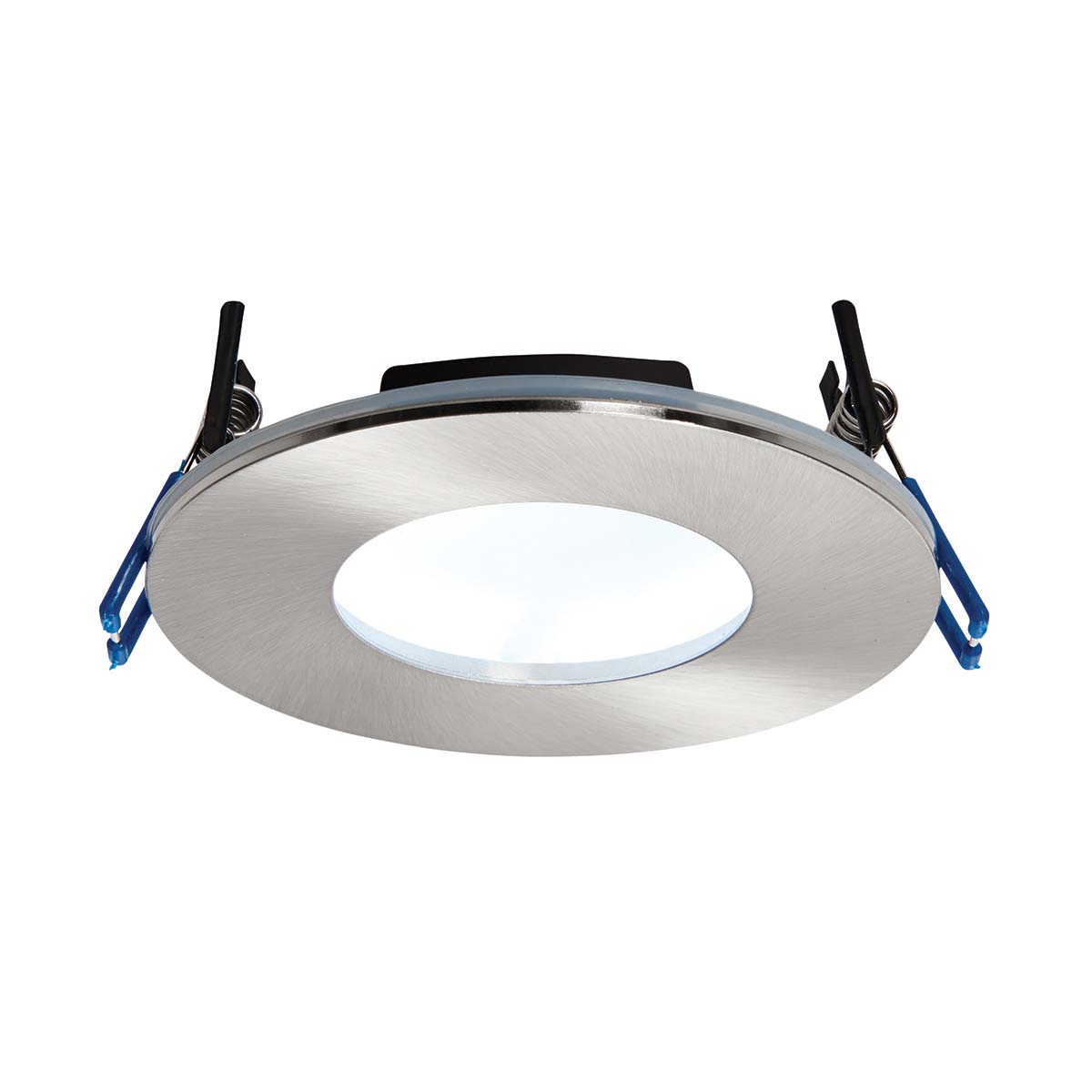 OrbitalPlus Nickel Dimmable 9w LED Fire Rated IP65 Downlight Cool White