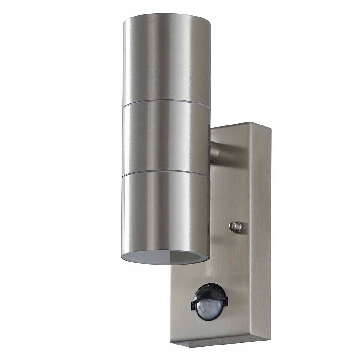 Metro 2 Light Outdoor PIR Wall Light Stainless Steel