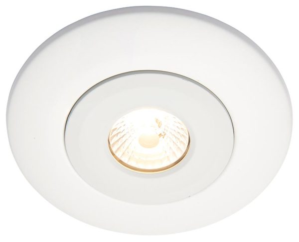 Converse fixed downlight converter for large holes in matt white