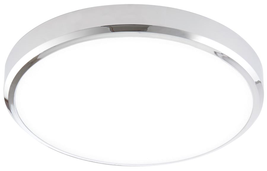 Cobra Flush Chrome Cool White Led Bathroom Ceiling Light 70450