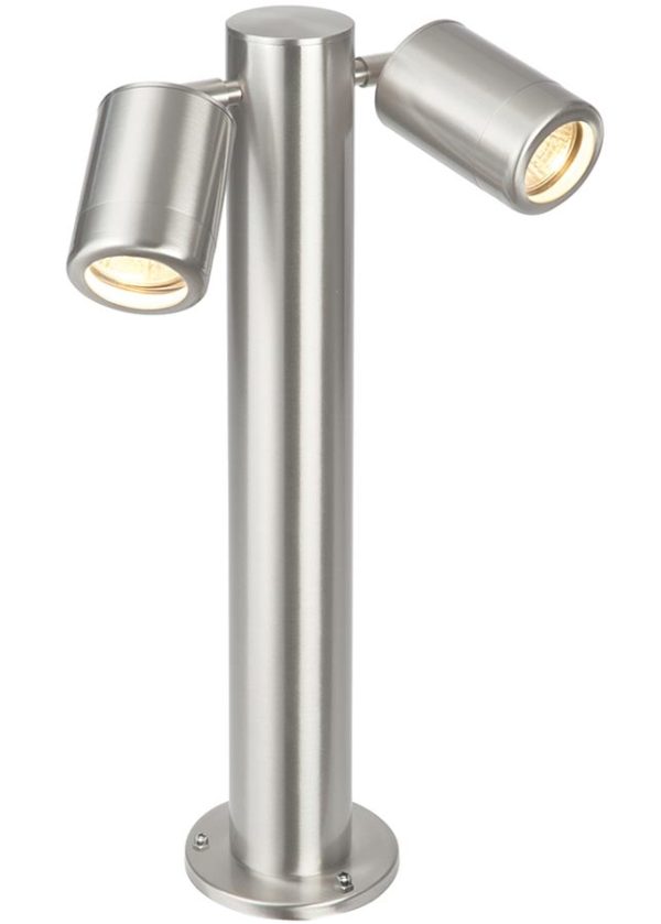 Atlantis outdoor 2 light 45cm post light in 316 stainless steel