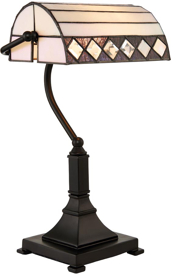 Fargo Tiffany Shade Art Deco Design Bankers lamp