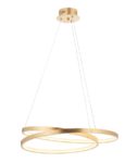 Scribble 33w Warm White LED Ring Ceiling Pendant Gold Leaf