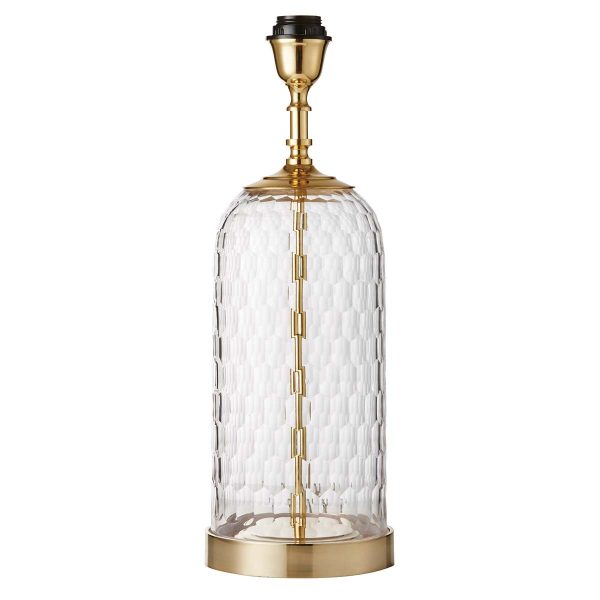 Wistow 1 Light Cut Glass Table Lamp Base Only Solid Brass