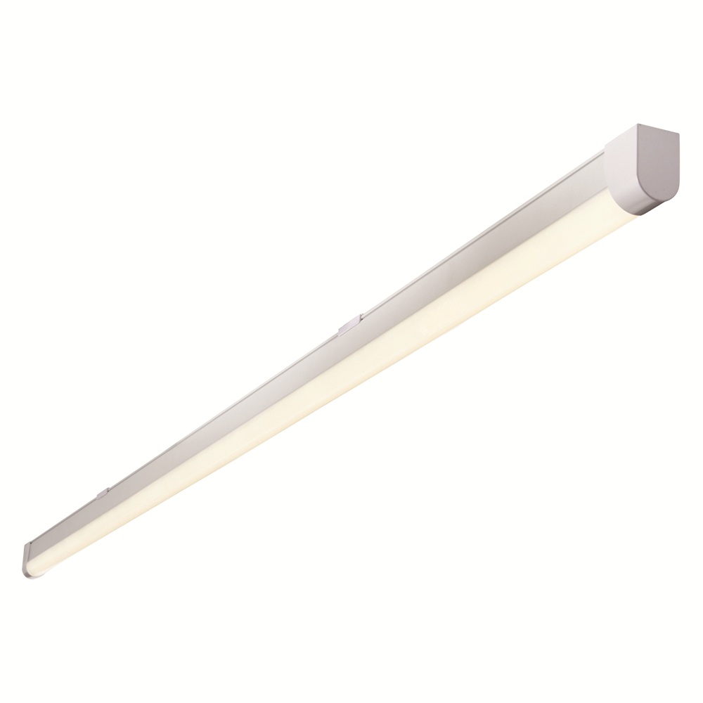 EcoLinear 5ft Single Cool White LED Batten Matt White 2500lm