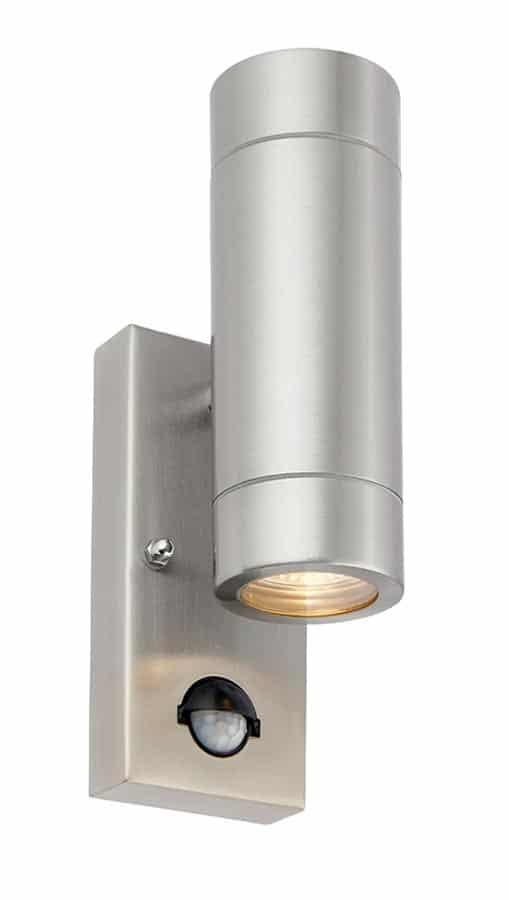 Palin Stainless Steel Outdoor PIR Wall Up & Down Light Override